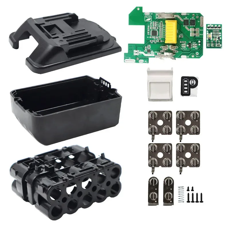 Li-ion Battery Case Charging Protection Circuit Board PCB Box For Makita 18V 10*18650 3.0Ah 6.0Ah Label Housings BL1830 BL1860