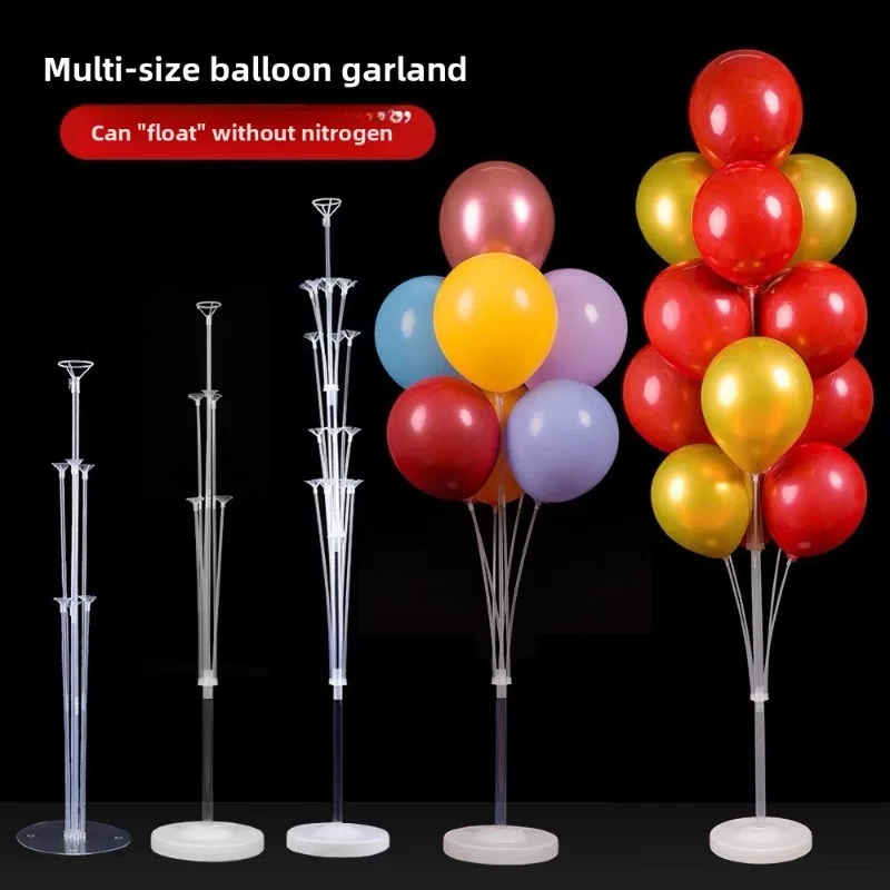 2 Sets Balloon Stand with Base, Balloon Column Stand for Wedding Christmas New Year Birthday Graduation Party Decor