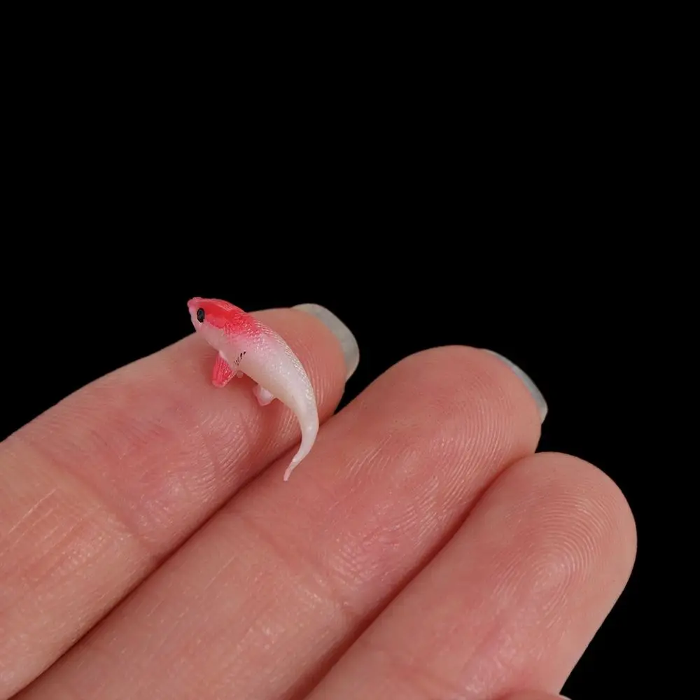 Exquisite Soft Goldfishes Models Mini Handmade Fish Tank Ornament 1:12 Simulation Fish Miniature Miniature Scene