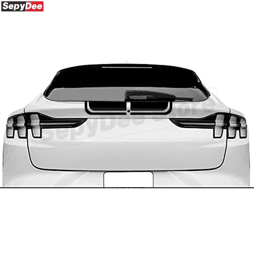 Racing Sport Car Hood Bonnet Stickers Trunk Tailgate Stripes Graphic Vinyl Film Decals For Ford Mustang Mach E Car Accessories