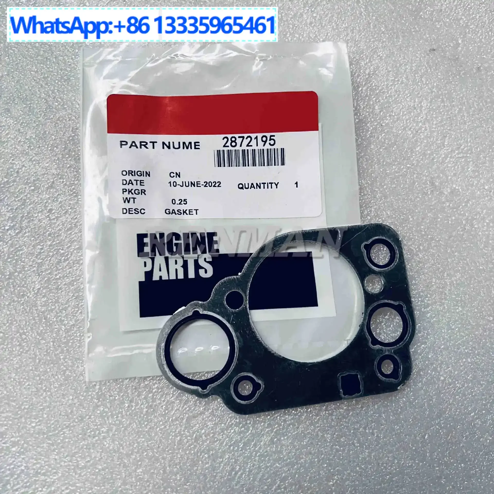 

2Pcs for Cummins ISX15 engine 4062005 fuel pump bracket gasket 2872195 4954472
