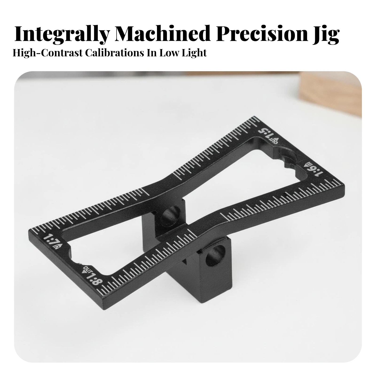 Swallowtail Marking Gauge Accurate Swallowtail Layout Tool Marking Gauge with Laser-Engraved Graduations Compact Low-Profile