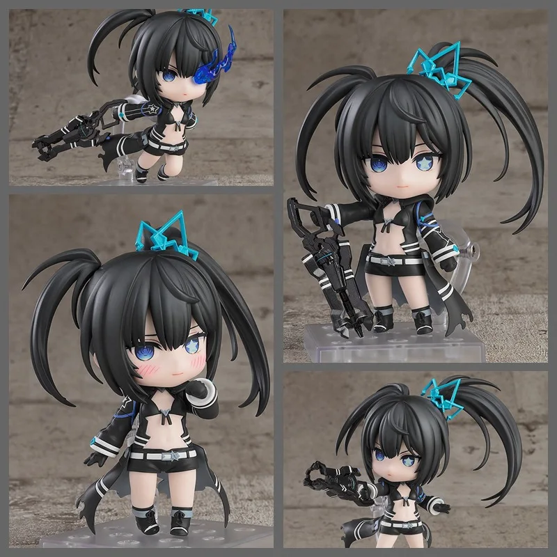 Black Rock Shooter Clay Person #2155 Elishka Movable Action Figurine Desk Collectible Anime Model Toys Figures Gift 10CM