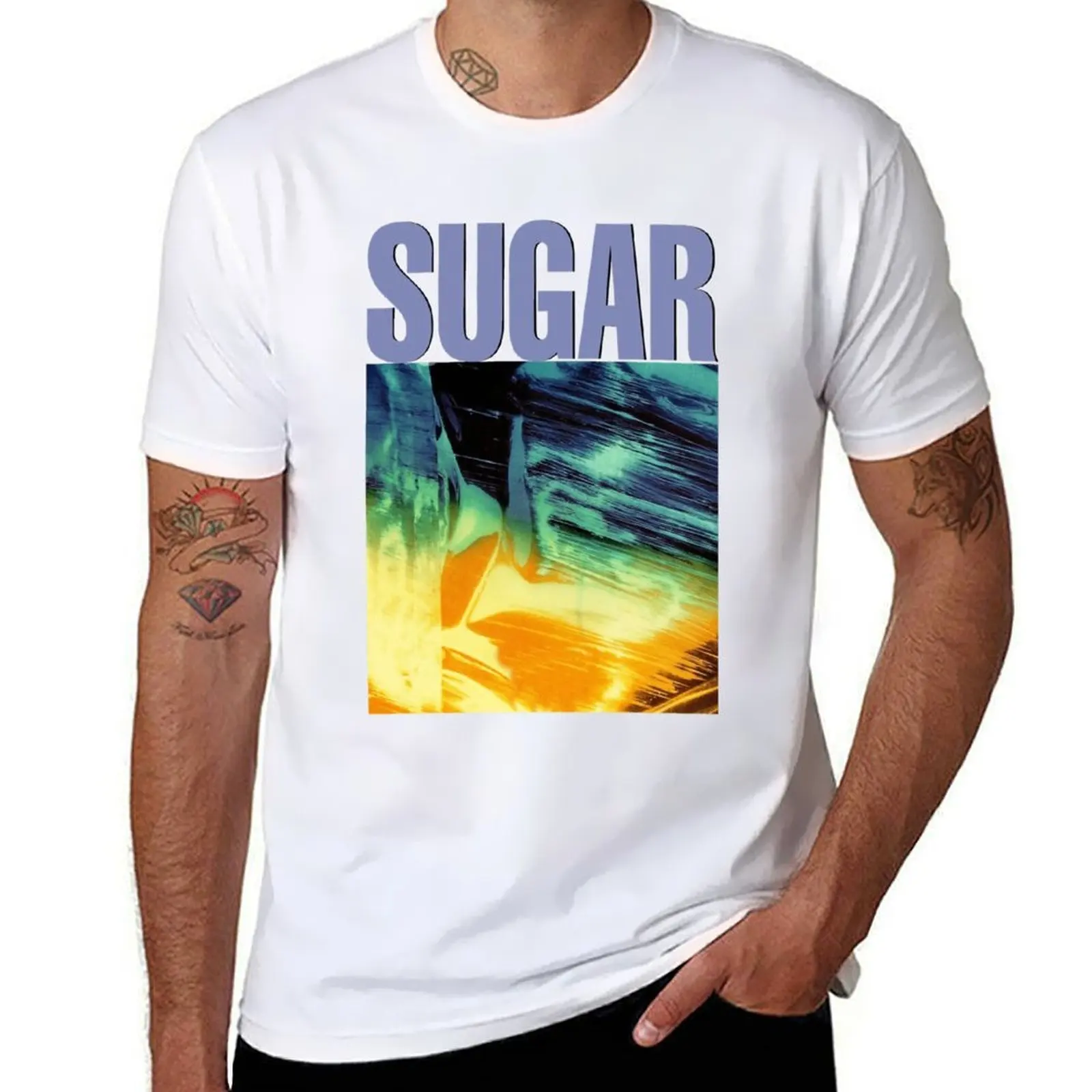 

Футболка Sugar Copper Blue For Fans, мужские футболки с рисунком, мужская футболка, футболка с рисунком