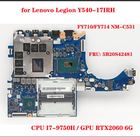 Lot FY710 FY714 Legion Y540 17IRH 15IRH laptop computer motherboard Model Number CPU I79750H GPU RTX2060 6G NM-C531 5B20S42481