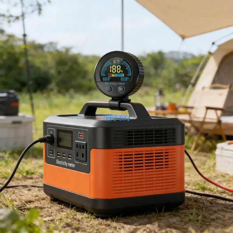 

E15A 8 to 100V Two Wire Connection Battery Tester for Camping & Mobile Equipment