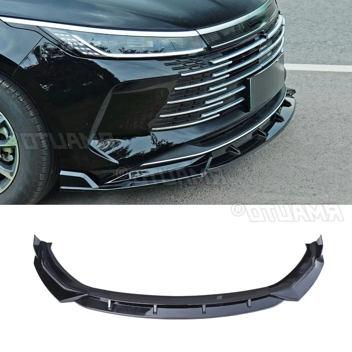 

For BYD Destroyer 05 2022 3PCS Car Front Bumper Spoiler Lip Diffuser Modification Part Bumper Guard Protector Cover Accessories