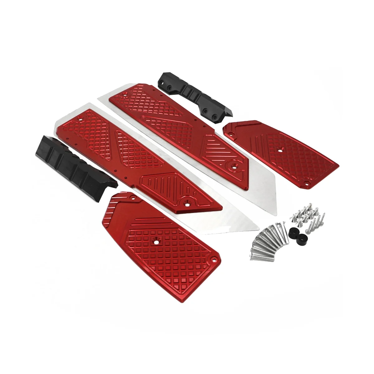 Pedals CNC Anti-Slip Foot Pads parts for Honda FORZA 300 350, red