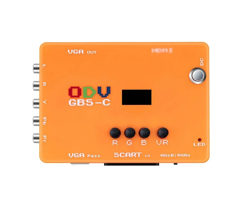 ODV-GBS-C AIO OSSC Adapter Compatible Low Resolution Control RGBS/YPBPR/RGBHV to VGA/HDMI Retro Game Console for P1/2/3/N64 Etc