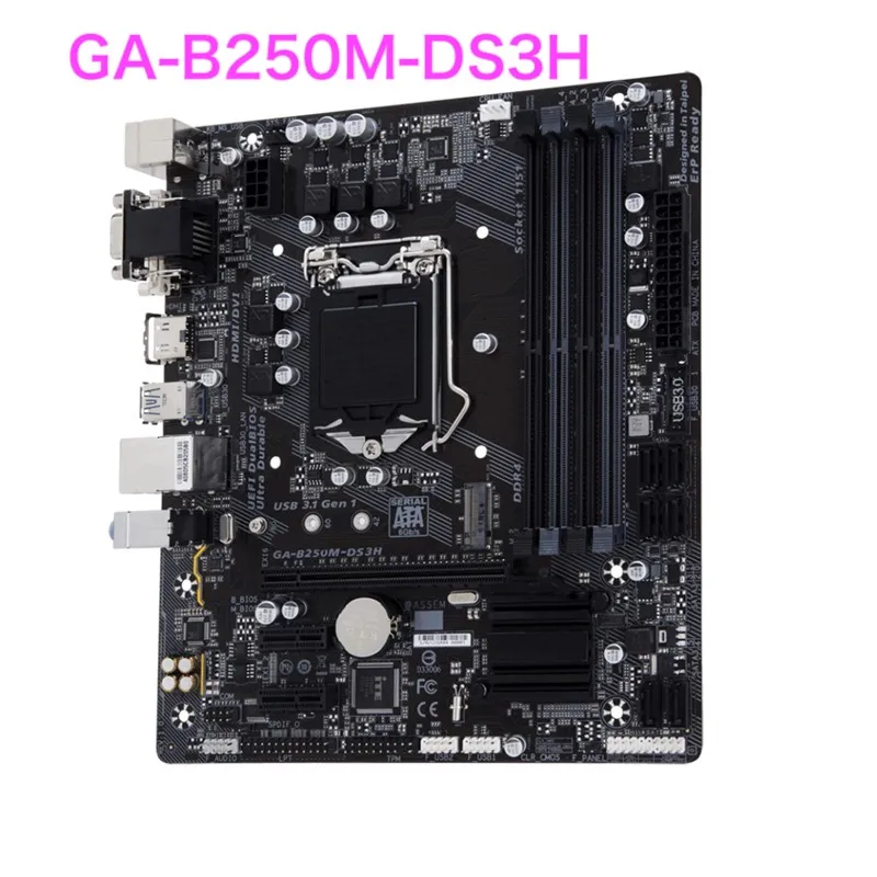 Suitable For Gigabyte GA-B250M-DS3H Motherboard Support Core 6th 7th CPU B250M DS3H Mainboard 100% Tested OK Fully Work