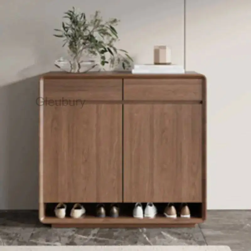 

Деревянный шкаф для обуви с прочной водонепроницаемой конструкцией, большой, роскошный, экономящий пространство, для гостиной, мебель для дома
