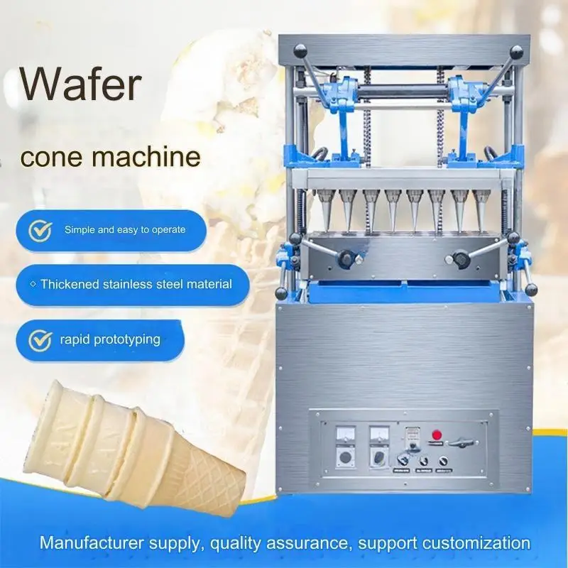 Edible Cup Make Ice Cream Cone Machine Wafer Biscuit Automatic Pizza Coffee Maker Biscuit Ice Cream Cup And Cone Filling Machine