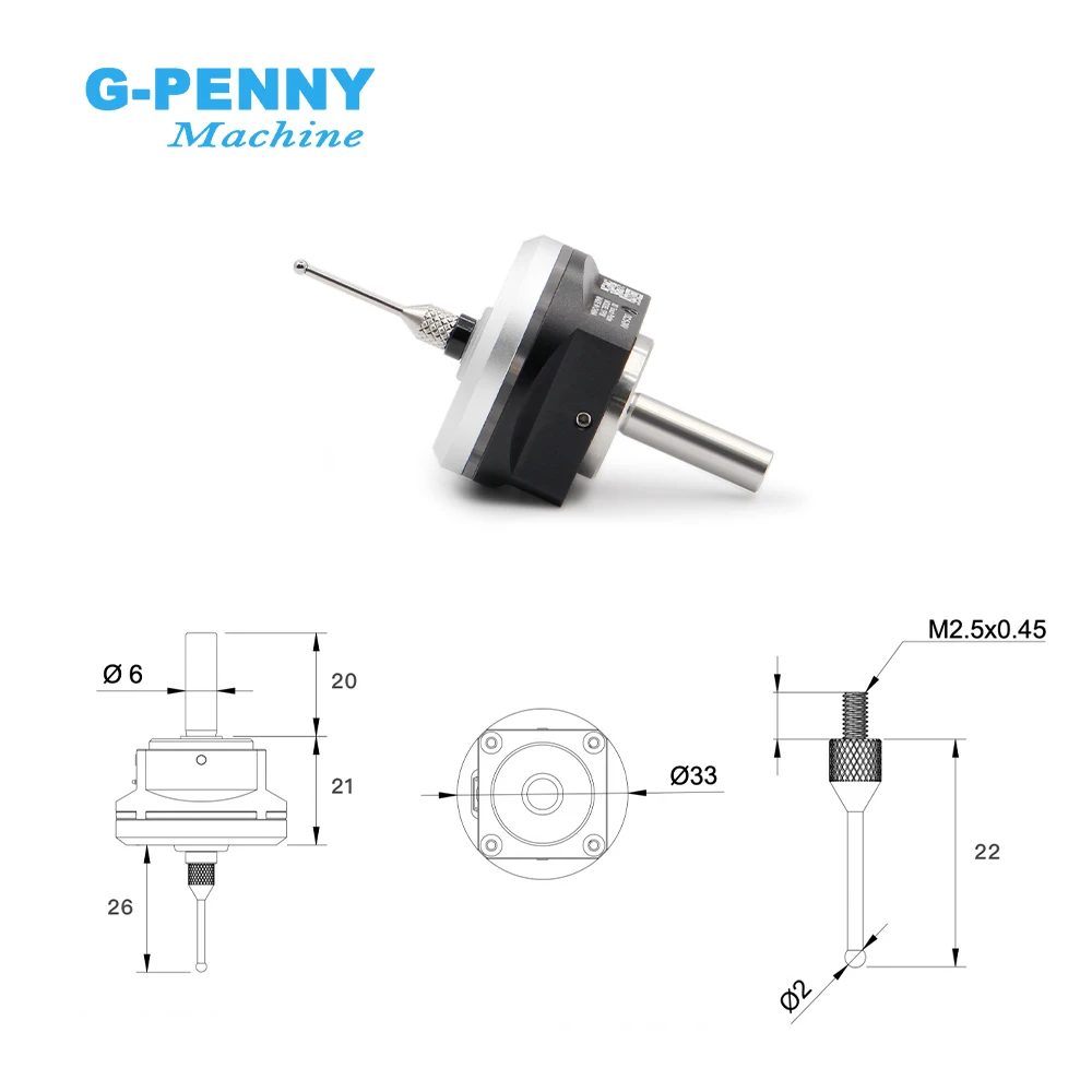 Customized MACH3/GRBL Edge Finder 3D Probe Used for Cnc Milling Machine Photoelectric Sub-center Rod