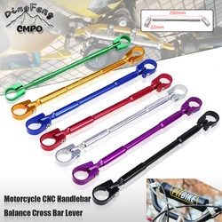 Motorcycle CNC Aluminum Handle Bar Cross Bar Steering Strength Lever Bar Balance Cross Bar Lever 7/8
