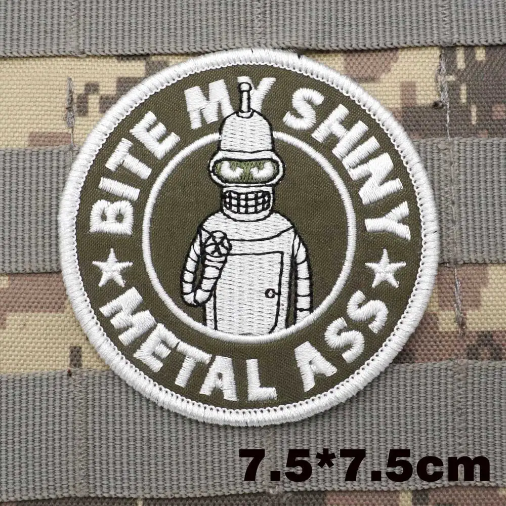 Bite My Shiny Metal Ass Military Tactical Embroidered Patches: A Deep Dive into Style, Function, and Wearability