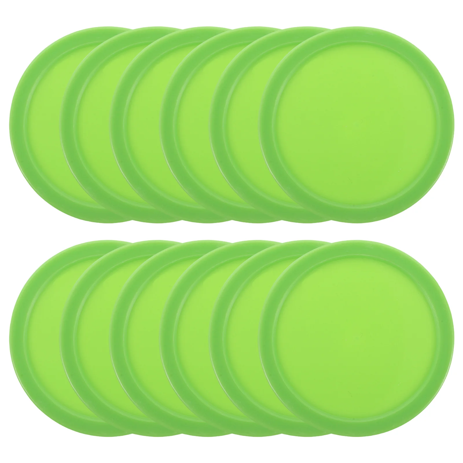 

12pcs Hockey Table Accessories Durable Plastic Air Pucks Paddle Gaming Set Table Hockey Supplies Replacement