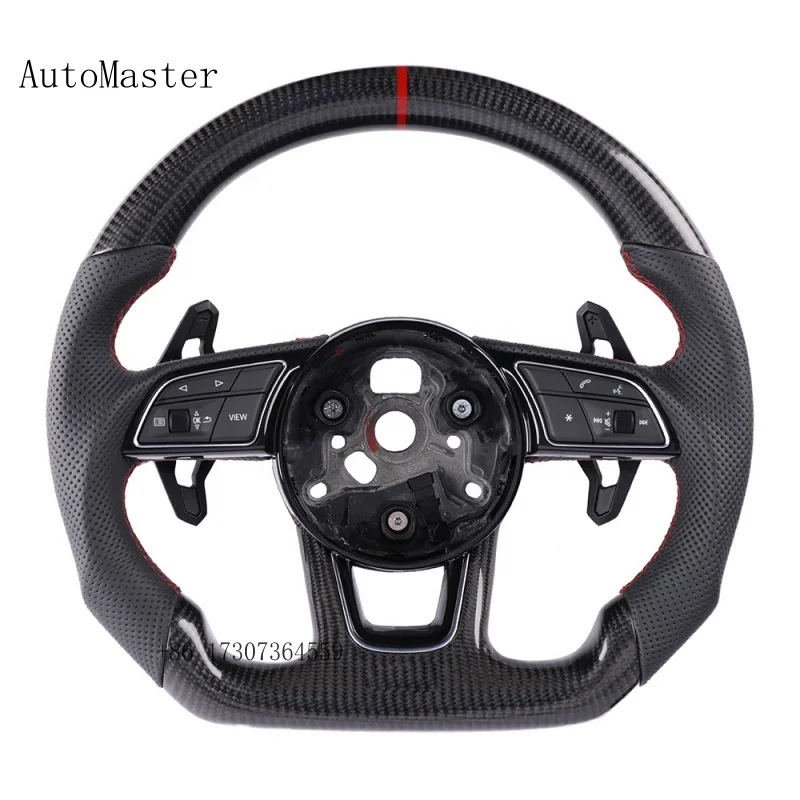 

Quality Assurance for Aud B9 Hot Carbon Fiber Red Correction Label Sports Car Steering Wheel Bare Disc