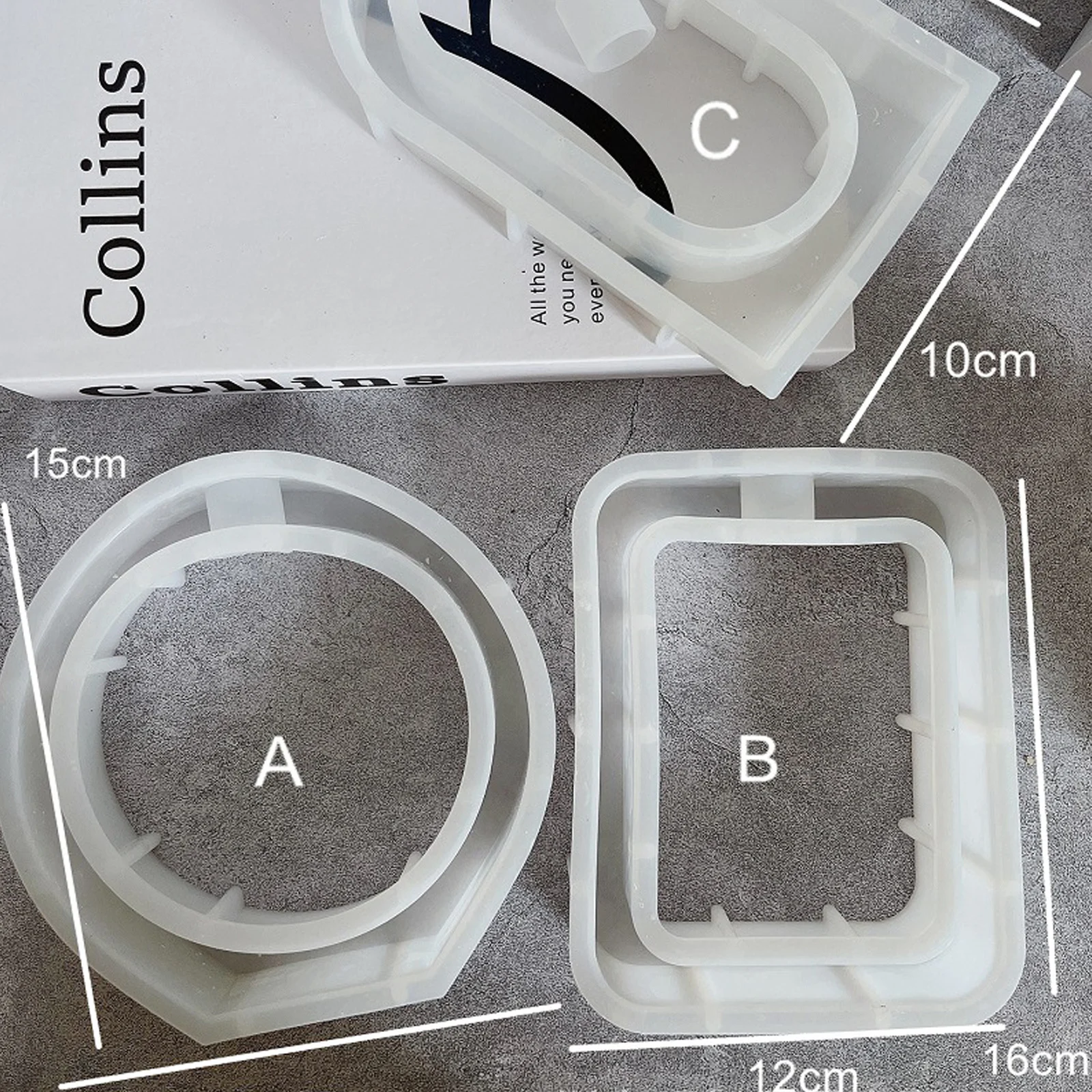 Arched Rectangular Round Hydroponic Gypsum Mould Irregular Plant Vase Silicone Mold DIY Hydroponic Vase Resin Mold Home Decor