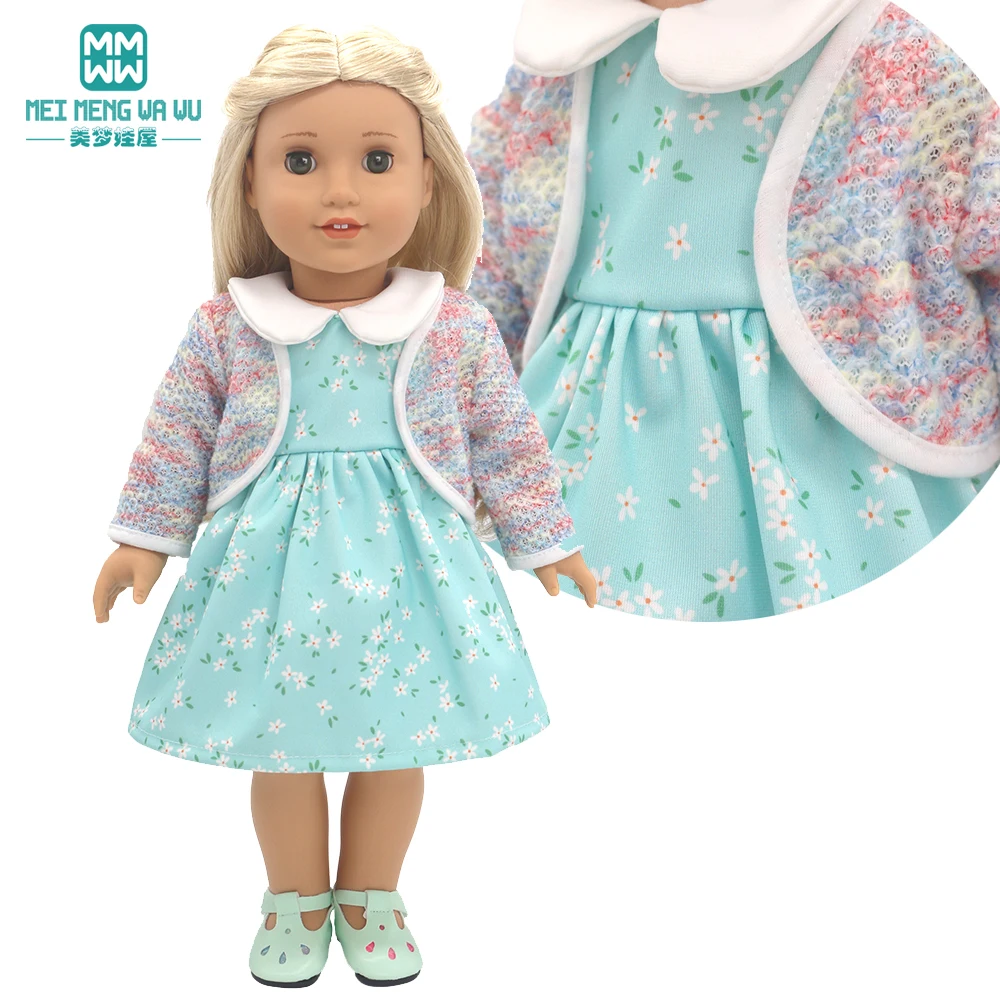 17-18inch Doll Clothes Fashion Dresses, Hooded jumpsuit, cardigan strap skirts for American doll and New Born Toys gifts