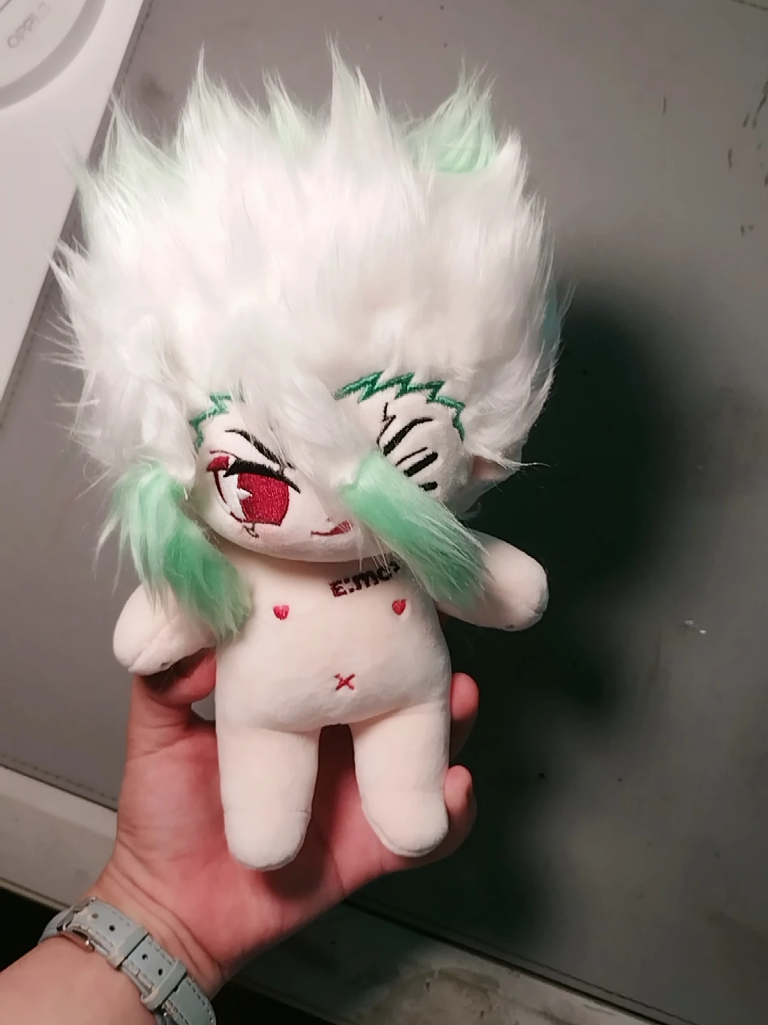 Ishigami Senkuu Boy Stone Doll 20 سم لعبة قلادة فستان لعبة كرتونية أنيمي كوسبلاي هدية للأطفال