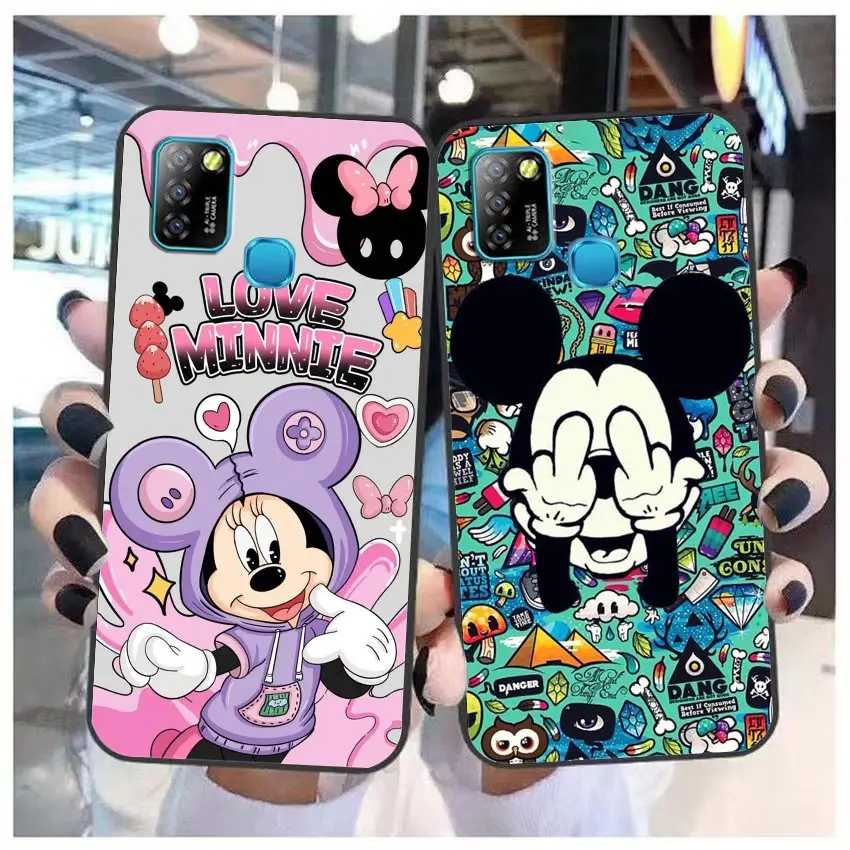 Cute M-Mickey M-Minnie Mouse Phone Case For Infinix CAMON 19 16 ZERO 30 X NEO 20 8 POVA 5 4 2 NOTE 30 12 G96 11 10 8 Case Funda