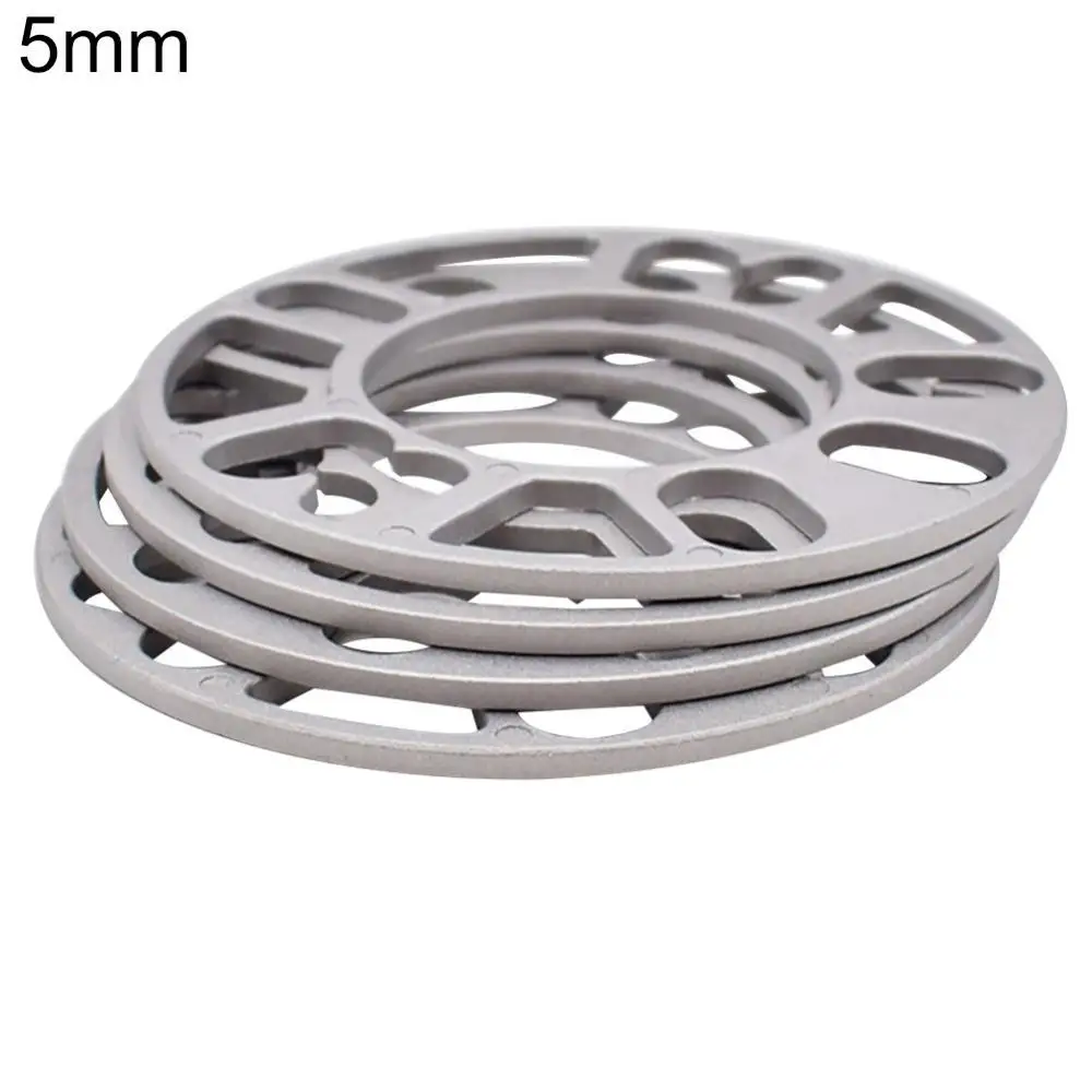 4Pcs 3mm 5mm 8mm 10mm Universal Car Aluminum Alloy Wheel Tire Spacers Shims Set Car Accessories Exterior Spare Parts