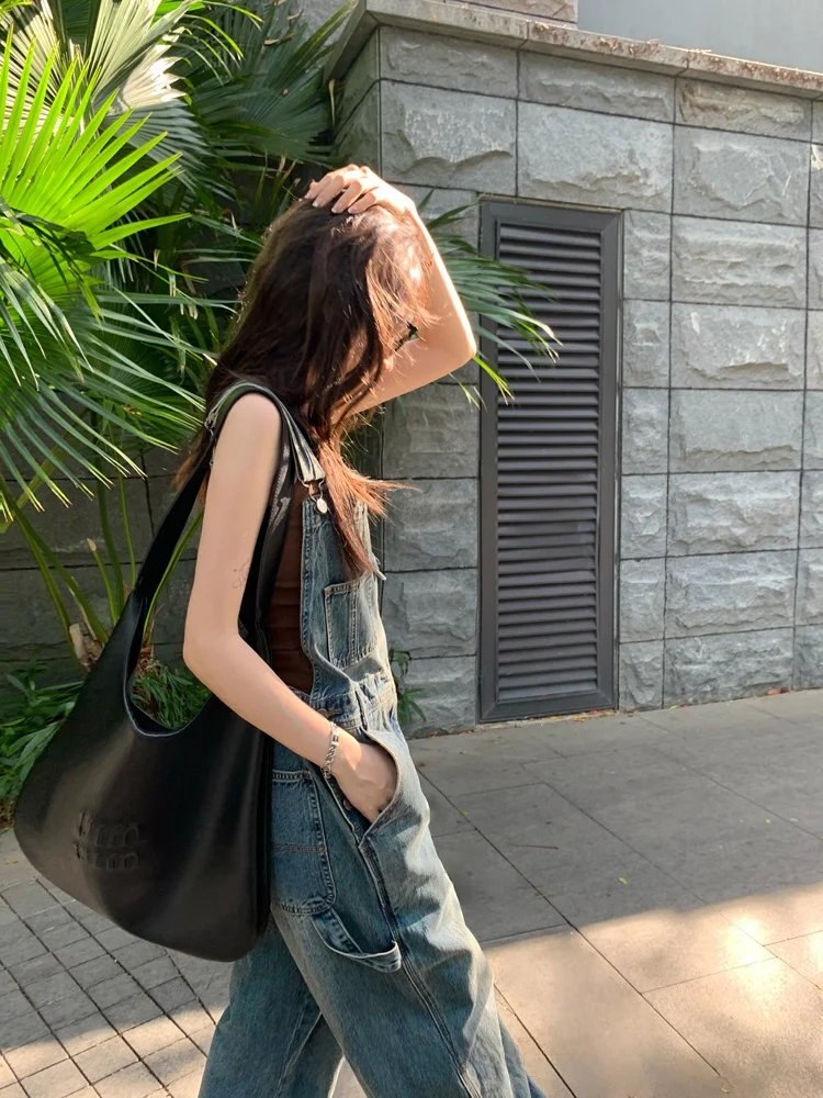 أفرول جينز نسائي أمريكي بتصميم ريترو، جديد لربيع وصيف، بنمط سالت سكين، مقاس صغير، بقصة مستقيمة ونحيفة