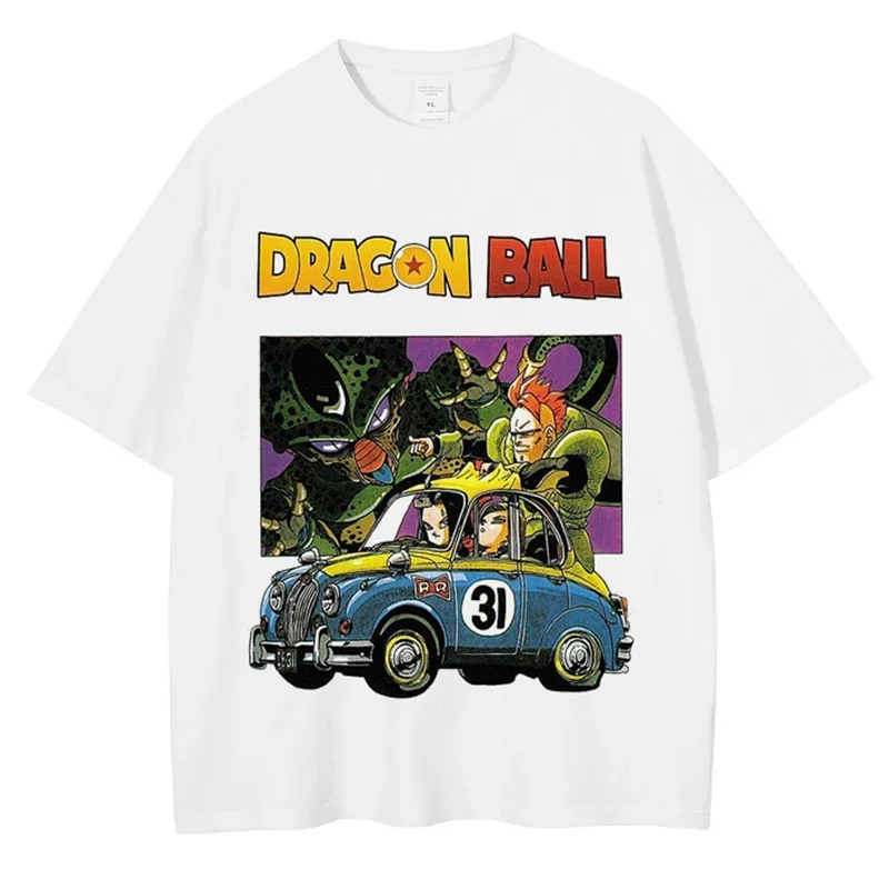 

Harajuku Street хип-хоп винтажная модная футболка японского аниме Dragon Ball футболка с принтом мужские и женские хлопковые топы футболка