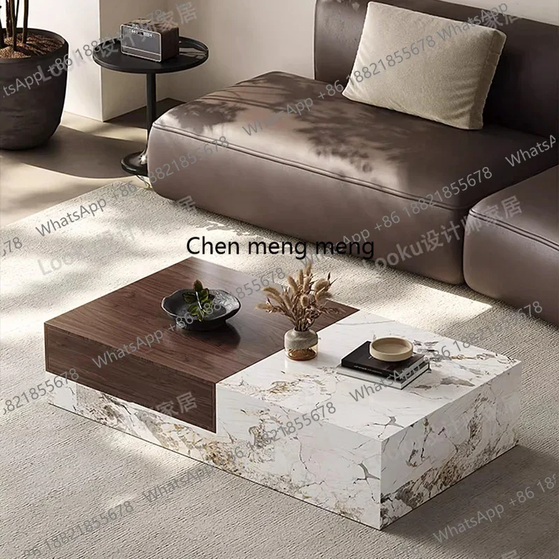 

Luxury Modern Coffee Table Decoration Nordic Clear Designer Side Table Unique Minimalist Mesa Auxiliar Postmodern Furniture
