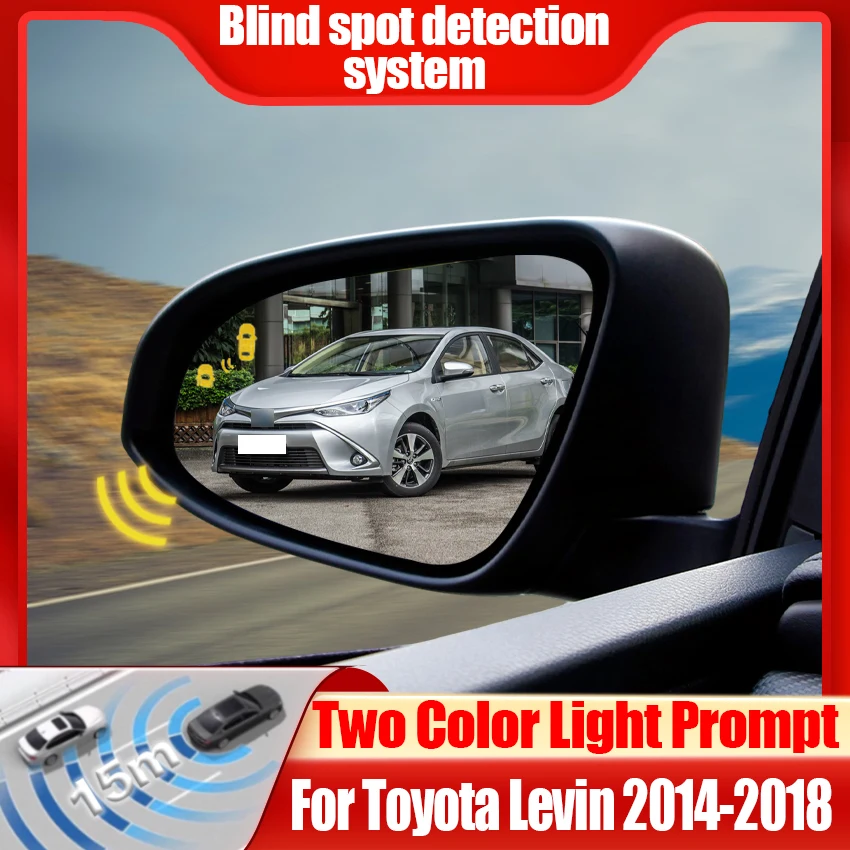 Car Blind Spot Detection System BSD BSA BSM Car Radar Sensors Change Lane Aided Parking For Toyota Levin 2014-2018