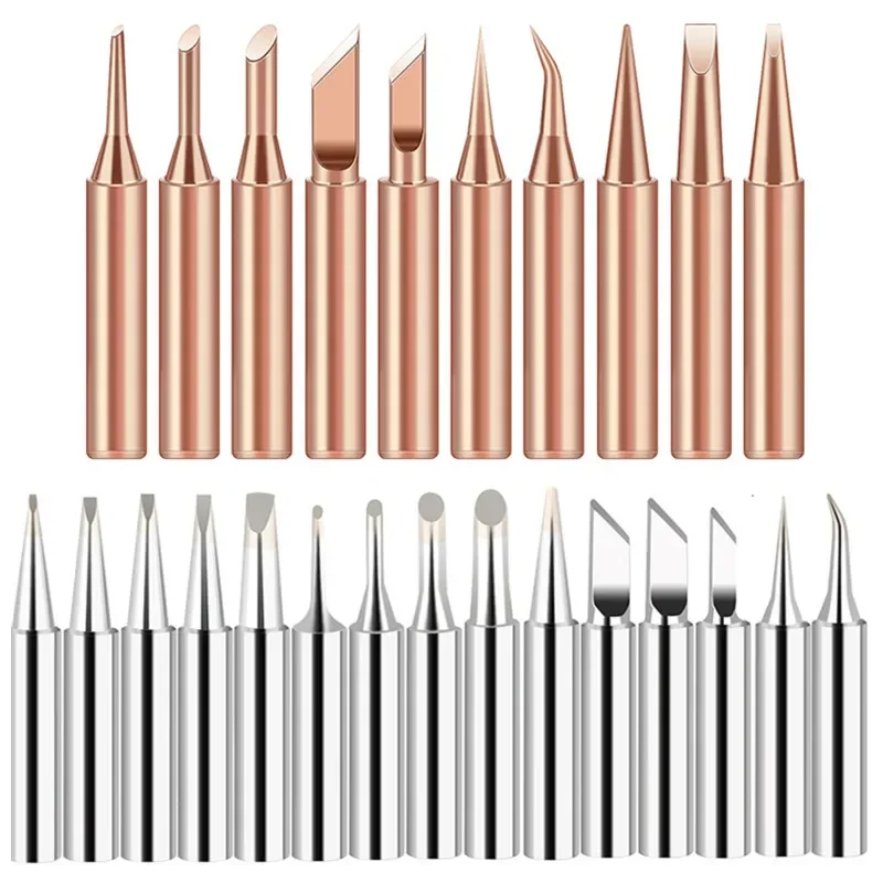 3/5pcs Soldering Iron Tip Pure Copper 900M Soldering Iron Head Set Inside Hot Bare Copper Electric Soldering Iron Welding Tools