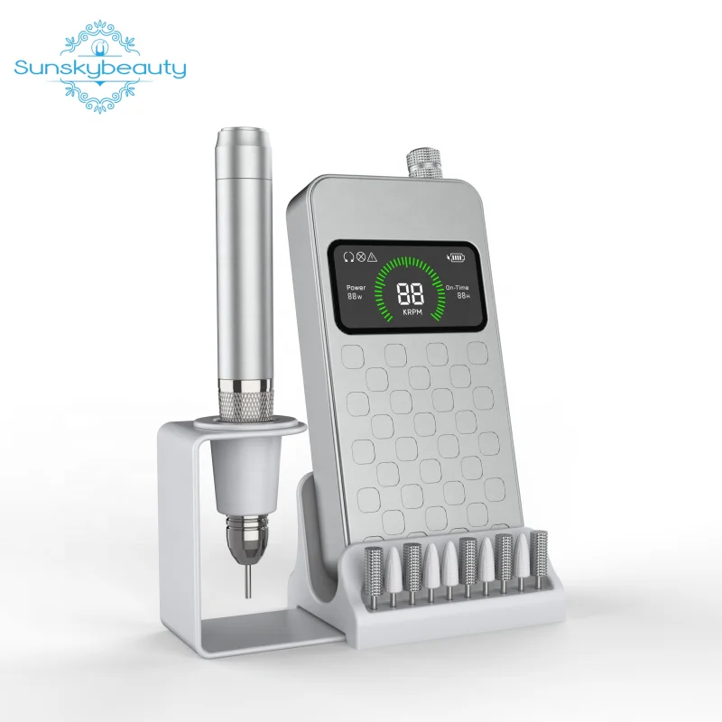 

Ultra Smooth Brushless PRO Nail Drill Dynamic Balance Technology Efile Factory Low Customized LOGO Nail Polishing Machine
