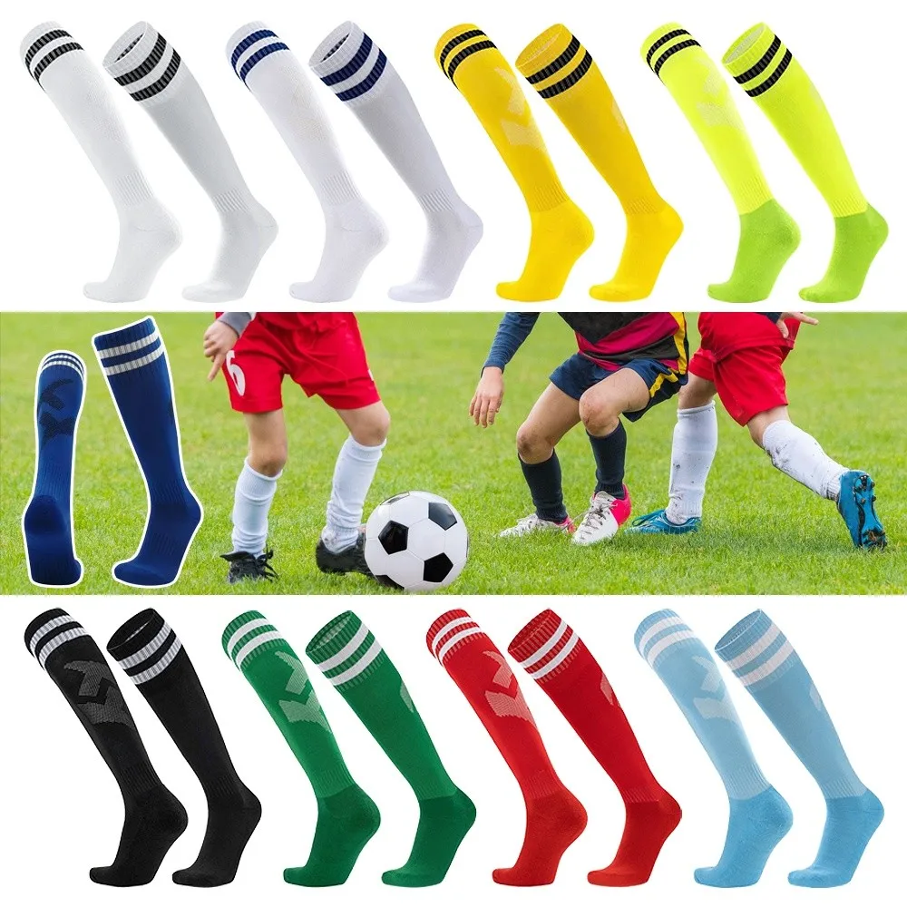 

Anti-slip Football Socks Wear-resistant Long Knee High Sports Socks​​ ​​Breathable ​​Moisture-Wicking Fabric​​