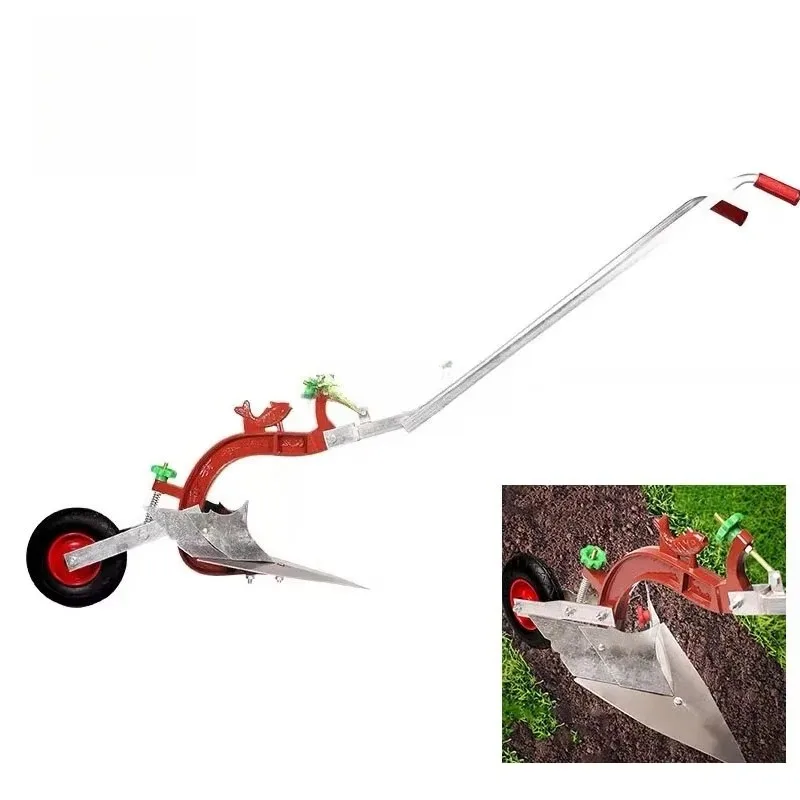 Manual Hand Tiller Hand Plough Mini Soil Loosening Tool For Garden Vegetable  Plot  Family  Farm  Cultivation  Weeding  Planting