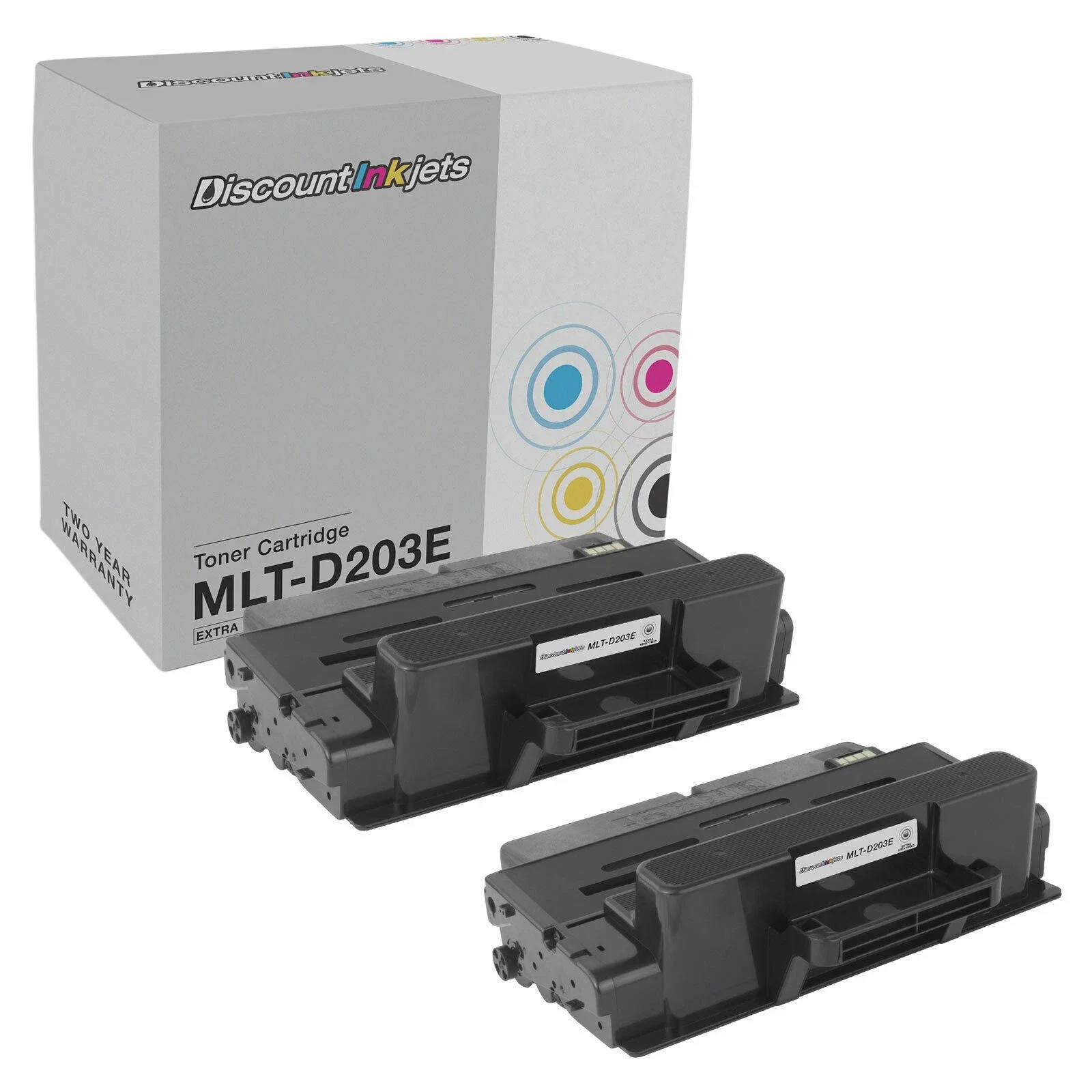 2PK MLT-D203E for Samsung 203E BLACK Extra HY Toner Cartridge SL-M4020 SL-M3820D