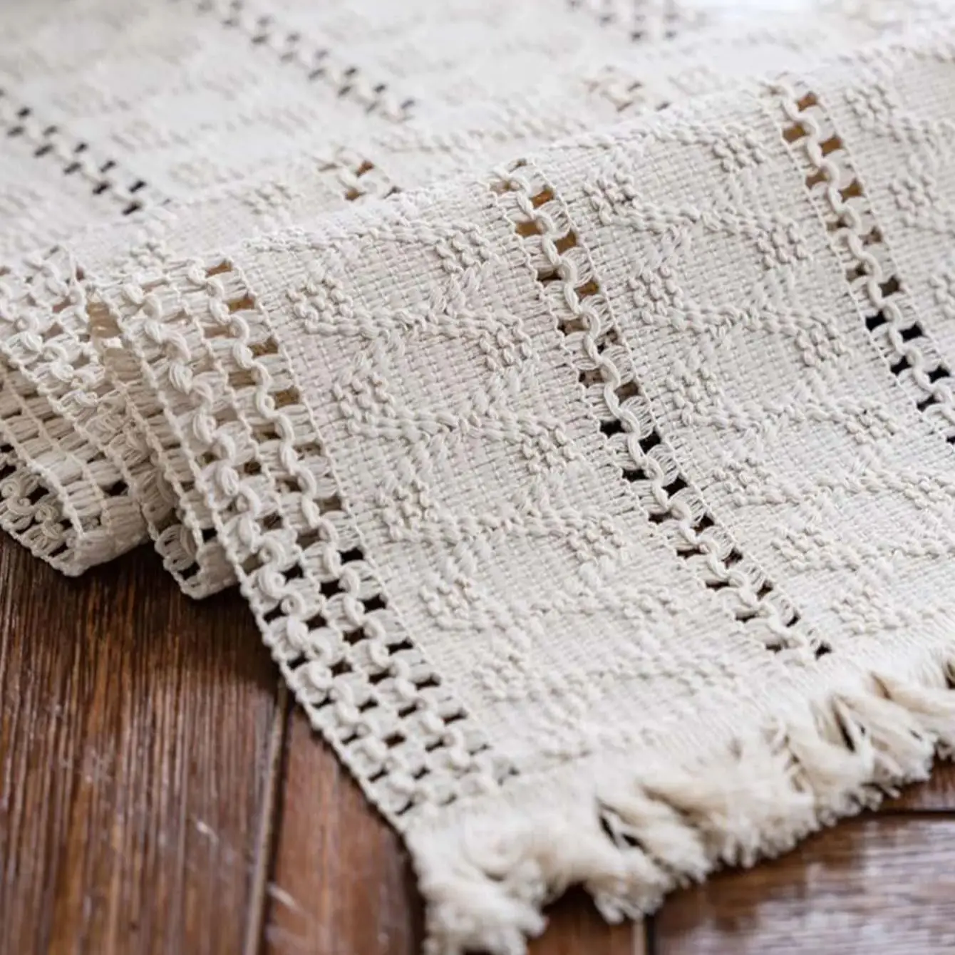 

Classic Table Runner Simple Tablecloth Farmhouse Table Runner Burlap Table Cloth Rustic Table Cover for Dinning Table Decoration