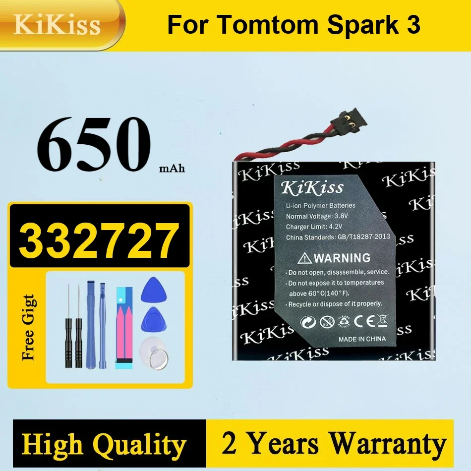 

280mAh Replacement Battery for TomTom Spark 3 Spark3 332727 High Quality Portable Batteries + Track Code Warranty 2 Years