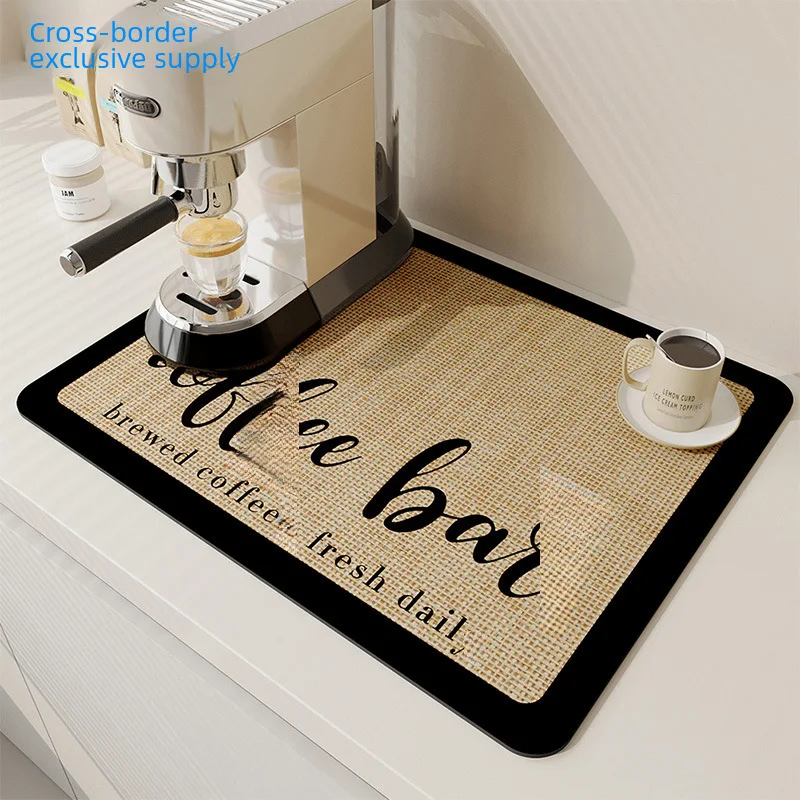 Cross-Border Heat Insulation Coffee Pad Kitchen Draining Mat Disposable Teacup Mat Bar Table Mat Water Insulation Non-Slip Absor