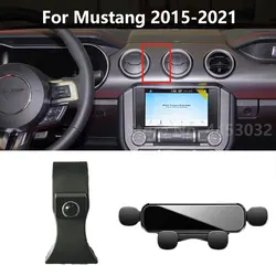 Car Mobile Phone Holder For Ford Mustang 2015-2021 Gravity Navigation Bracket Mute Not Block Air Vent Mounts Accessories