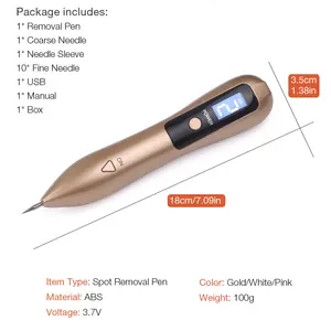 9 mặt da mặt LCD LCD Dark Dark Remover Tattoo Remove Laser plasma Pen Facial Machine Tag Tag Tháo di động 8 Máy bán hàng chính Flexo - 3