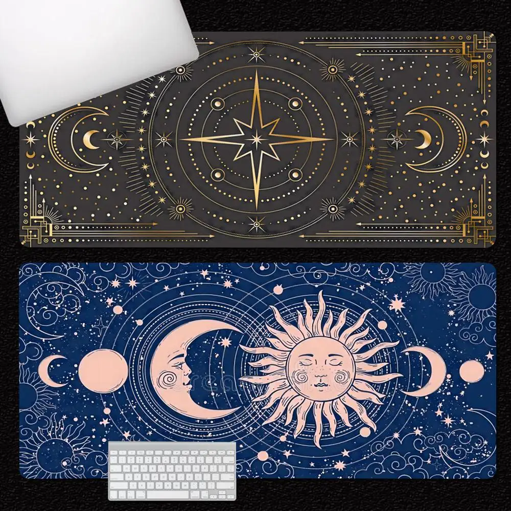 

Tarot Astrology Aesthetic Mouse Pad Gamer Keyboard Mouse Mat Rubber Cartoon Big Motbook Computer PC Mousepad