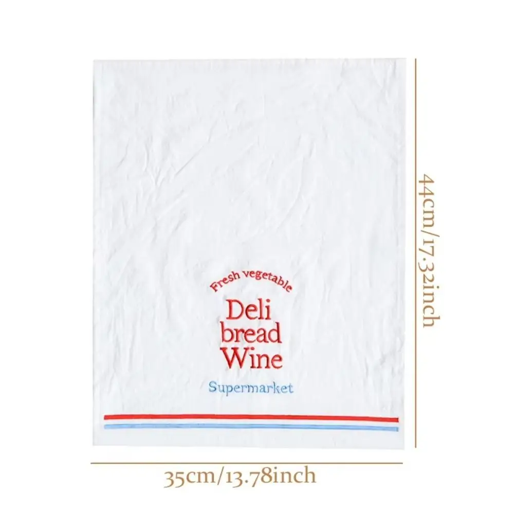 Durable Vintage English Letter Desktop Mat Cotton 35*44cm Embroidered Napkins Delicate Convenient Table Decoration Cloth Home