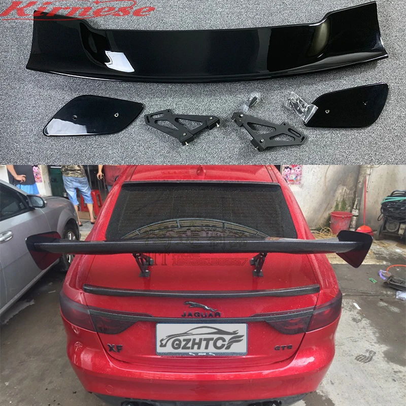 Universal Rear Wing Spoiler for Jaguar XF 2008-2015 GTS Style High Quality Carbon Fiber 100% New Fitment view 2