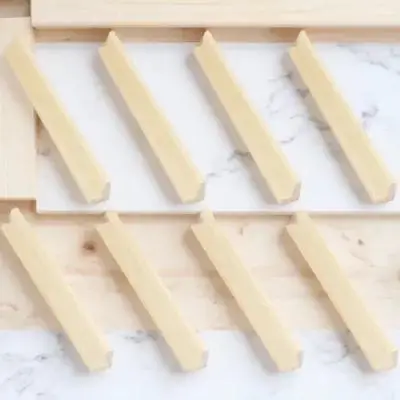 

8 Pcs Wooden Letter Ornaments Diy Supply Domino Bracket Tray Base Trays Holders