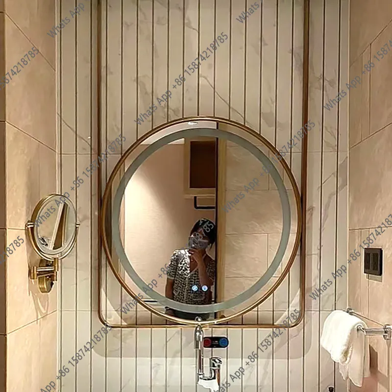 Applicable to hotel hanging mirrors, suspended stainless steel booms, smart mirrors, bathroom aluminum alloy bathroom mirrors