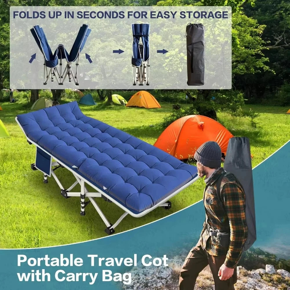 

Portable Camping Folding Bed for Sleeping Folding-bed Mountain Hiker Lit Pliant Tourist Camp-cot Camping Gear Nature Hiking