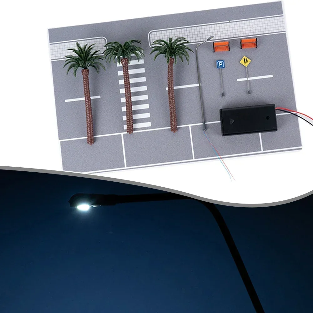 

1:64 Scale Diorama Car Garage Model Assemble LED Lighting Car Parking Lot Landscape Backdrop Display Scene Model Kit Toys