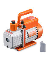 VEVOR Vacuum Pump & Oil Bottle 3.5CFM/4CFM/5CFM 1-Stage or 6CFM 9CFM 2-Stage for R134a R22 R410a Systems Conditioner Maintenance