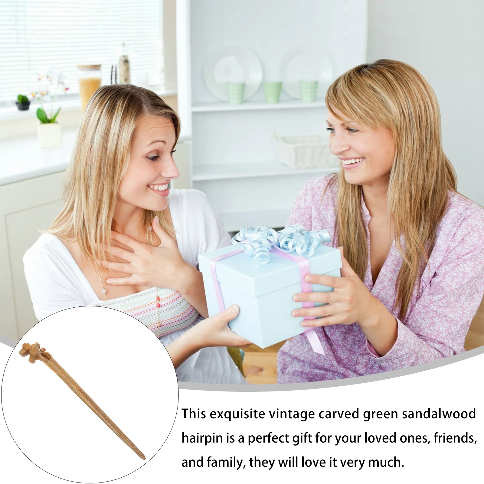 

Charming Wooden Hair Stick Hair Accessory Unique Gift For Friends Family Celebrations