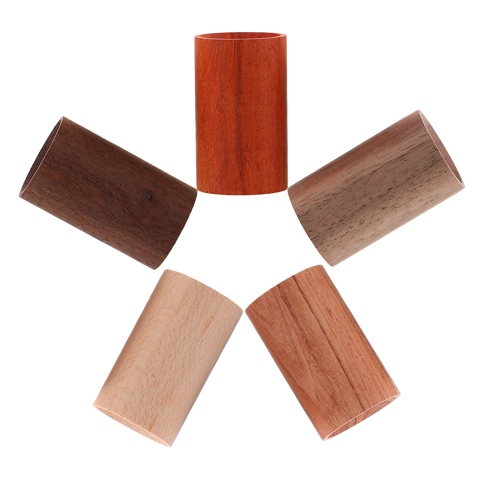 

5pcs Oil Diffuser Wood Desk Car Air Freshener Cylindrical Beech Wood Mini Diffuser For Essential Oils Aromatherapy Health Care